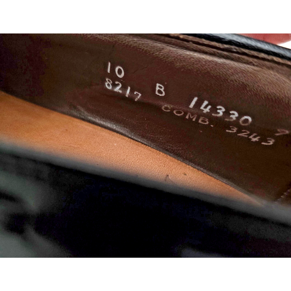 Allen Edmonds Black GRAYSON Mens Leather Tassel Loafers 10 B - Picture 9 of 10